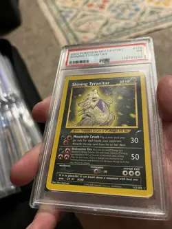 PSA 1 2002 Neo Destiny Shining Tyranitar 113/105 Holo Foil Pokemon Secret Rare - Image 1