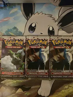 Pokemon TCG Black and White Emerging Powers 3 packs. - Image 1