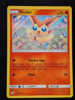 Victini 26/236 - Sm Unified Minds Holo LP Pokemon TCG - Image 1