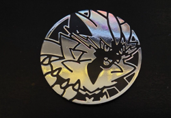 Gold Jumbo Zeraora Official Pokemon TCG coin - Image 1