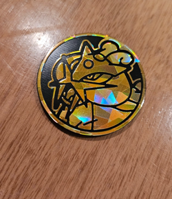 Raikou Cracked Ice Holo Official Pokemon TCG coin - Image 1