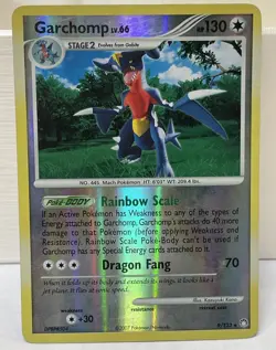 Garchomp Reverse Holo Rare 9/123 Mysterious Treasures 2007 - LP - Pokemon TCG - Image 1