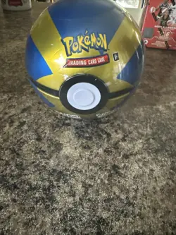 Pokemon TCG Pokeball Tin (Blue & Gold) E22 - New & Factory Sealed - Image 2