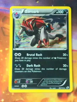 Pokemon TCG Zoroark Legendary Treasures 90/113 Holo Rare - Image 1