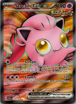 Pokemon TCG - Scream Tail EX #197/167 - Twilight Masquerade - Ultra Rare - Image 1