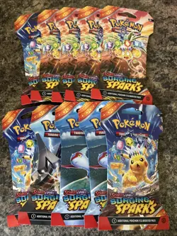 Pokemon Surging Sparks - Sleeved Booster Pack -LOT of 10- New - Image 2