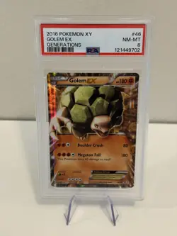 Pokemon TCG Golem-Ex Generations 46/83 Holo Holo Rare EX PSA 8 - Image 1