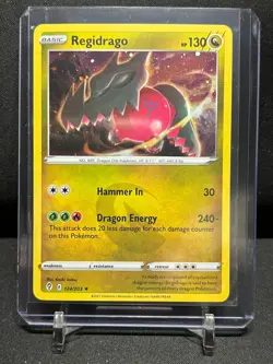 Regidrago 124/203 Cosmos Holo Promo Pokemon 2021 Evolving Skies LP - Image 1
