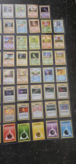Pokemon Shadowless Base Set Complete Common Uncommon Set LP/MP WOTC Vintage Card - Image 3