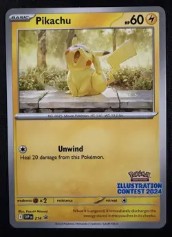 Pikachu - (Illustration Contest 2024) Promo SV: Scarlet & Violet Promo Cards 21 - Image 1