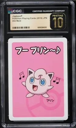 2019 Pokemon Japanese Playing Cards Old Maid Jigglypuff CGC 10 PRISTINE - Image 1
