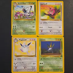 VINTAGE WoTC Pokemon Lot of 14 Cards No Duplicates! Base Jungle Set! NM-LP - Image 1