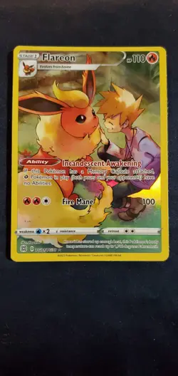 Pokemon Brilliant Stars Flareon TG01/TG30 Full Art Card - Image 1