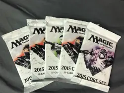 5x CORE SET 2015 15 Card SEALED Booster Packs Magic the Gathering MTG - Image 1