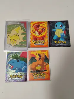 Pokemon Pikachu Heroes & Villains/Charmeleon Die-Cut/Animation Holo Cards - Image 1
