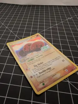 Dugtrio Reverse Holo 5/100 Crystal Guardians Stamped Pokemon 2006 LP Card - Image 3