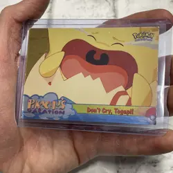 Don't Cry, Togepi! #43 1999 Topps Pokemon Movie Animation Blue Logo Holo LP Card - Image 2