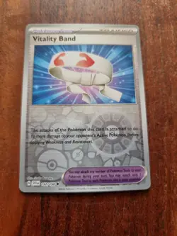 Pokemon Card Vitality Band Rev Holo 197/198 Scarlet and Violet 2023 - Image 1