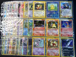 Lot of 90 ALL HOLO Vintage Pokemon Card Binder Collection - Image 1