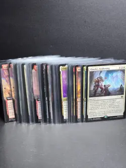 Lot of 50 Magic the gathering cards all rare, 12 ext art, 3 ext art foil, 7 foil - Image 1
