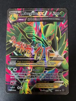 Pokemon Mega M Sceptile EX Holo Full Art Card Ancient Origins 85/98 LP - Image 1
