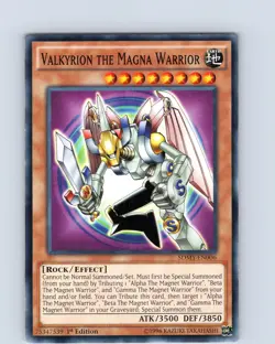 Yu-Gi-Oh TCG Valkyrion The Magna Warrior SDMY-EN006 1st Edition Common Card NM - Image 1