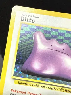 Pokemon Card Ditto 3/62 Fossil Set Rare Holo WOTC Played - Image 3