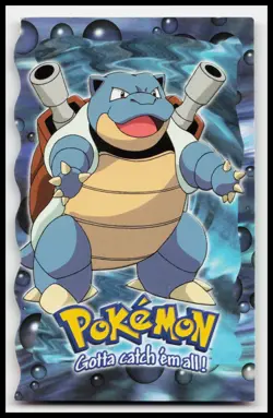 Blastoise #09 Evolution 9 of 12 Blue Logo Topps Trading Cards Pokemon Card - Image 1
