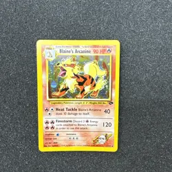 Pokemon TCG Cards Blaine's Arcanine 1/132 Gym Challenge Holo Rare - Image 1
