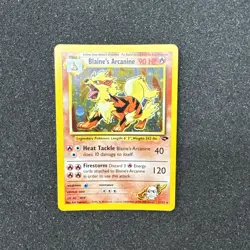 Pokemon TCG Cards Blaine's Arcanine 1/132 Gym Challenge Holo Rare - Image 2