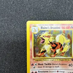 Pokemon TCG Cards Blaine's Arcanine 1/132 Gym Challenge Holo Rare - Image 3