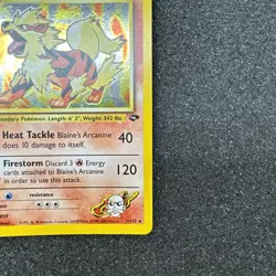 Pokemon TCG Cards Blaine's Arcanine 1/132 Gym Challenge Holo Rare - Image 5