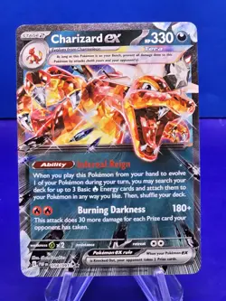 Pokemon TCG Charizard EX Holo Rare Card 054/091 SV Paldean Fates nm/m - Image 1
