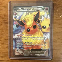 Flareon EX RC28/RC32 - Generations Radiant Full Art Holo Rare Pokemon Card - LP - Image 1