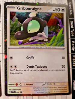 Pokemon Francais Card Holo Carte Gribouraigne SVP 099 Promo FR NM 2024 - Image 1