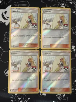 1st, 2nd, 3rd, 4th Place League Lusamine SET Ultra Prism 153a/156 Pokemon Card - Image 1