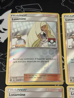 1st, 2nd, 3rd, 4th Place League Lusamine SET Ultra Prism 153a/156 Pokemon Card - Image 2