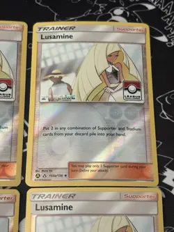 1st, 2nd, 3rd, 4th Place League Lusamine SET Ultra Prism 153a/156 Pokemon Card - Image 3