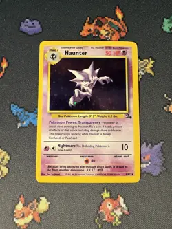 Pokemon Cards Haunter 6/62 Holo Rare Fossil UNLIMITED - (LP+) - Image 1
