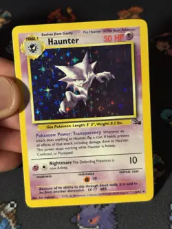 Pokemon Cards Haunter 6/62 Holo Rare Fossil UNLIMITED - (LP+) - Image 2