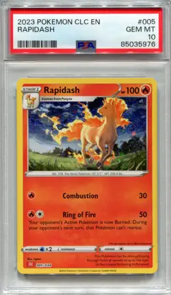 2023 Pokemon Card Game Classic CLC Rapidash PSA 10 - Image 1
