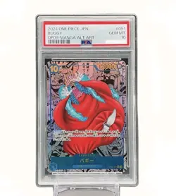 PSA10 One Piece Card Buggy Card OP09-051 Manga Alt Art Japanese - Image 1