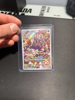 Pokemon TCG Morpeko Paradox Rift 206/182 Holo Illustration Rare Card - Image 1