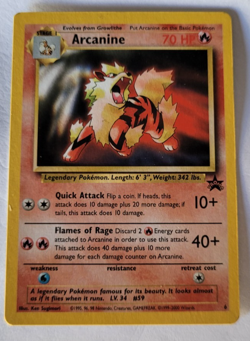 Black Star Promo Arcanine #6 Pokemon Card WOTC 1999 NM - Image 1