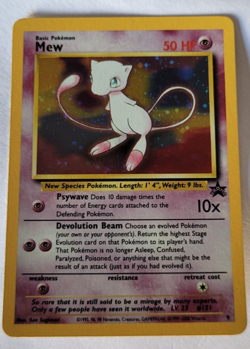 Pokemon Card Mew Holographic Black Star Promo #9 Card WOTC 1999-2000 NM - Image 1