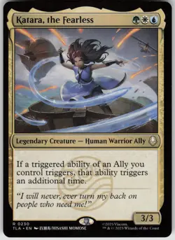 MTG Katara, the Fearless Normal NM Avatar: The Last Airbender Magic 230 - Image 1