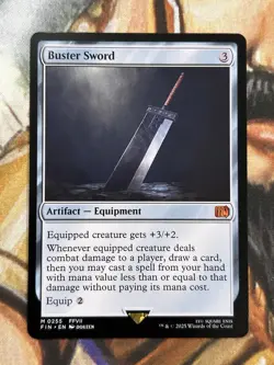 Buster Sword #0255 MTG Final Fantasy Regular Mythic - NM/M 🗡 - Image 1