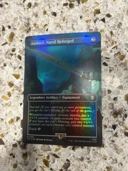 Anduril, Narsil Reforged Borderless (Surge Foil) MtG Lord of the Rings - Image 1