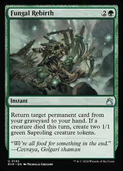 MTG Magic the Gathering Fungal Rebirth (142/573) Ravnica Remastered LP - Image 1