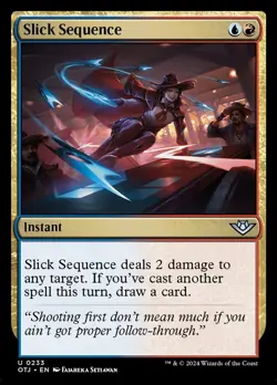 MTG Magic the Gathering Slick Sequence (233/441) Outlaws of Thunder Junction LP - Image 1